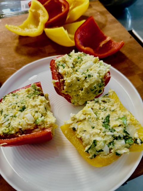 Image for Italian Egg Salad Pepper Boats